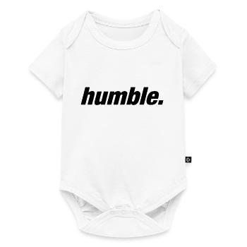 humble. - chemise streetwear - Body à manches courtes Premium Bébé - blanc - Devant