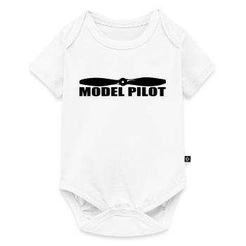 model_pilot - Baby Premium short-sleeve bodysuit - white - Front