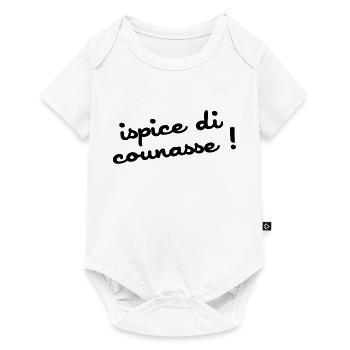 ispice di counasse ! - Body à manches courtes Premium Bébé - blanc - Devant