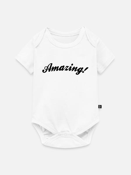 amazing - Baby Premium Kurzarmbody - Weiß