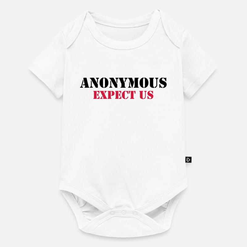 Anonymous : Expect us - Baby Premium Kurzarmbody - Weiß