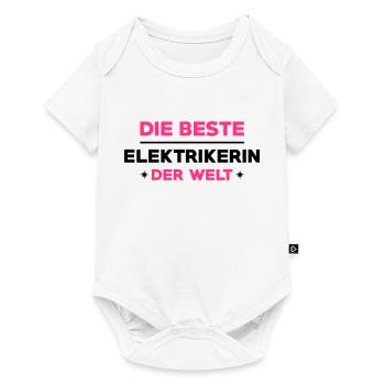 Elektriker Elektrikerin Elektrizität Heimwerker - Baby Premium Kurzarmbody - Weiß - Vorne