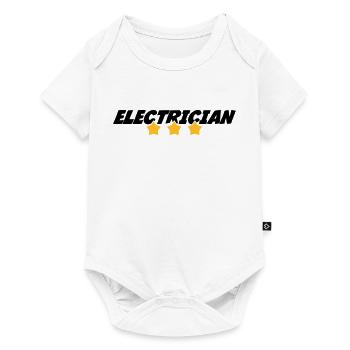 Electrician Electricity Elektriker Electricien Job - Baby Premium short-sleeve bodysuit - white - Front