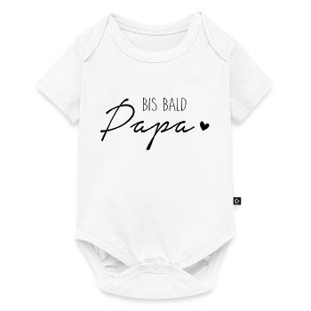 Bis bald, Papa - Baby Premium Kurzarmbody - Weiß - Vorne
