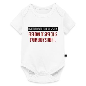 speech freedom - Baby Premium short-sleeve bodysuit - white - Front