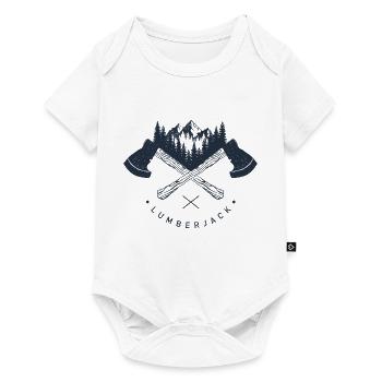 bois - Body à manches courtes Premium Bébé - blanc - Devant