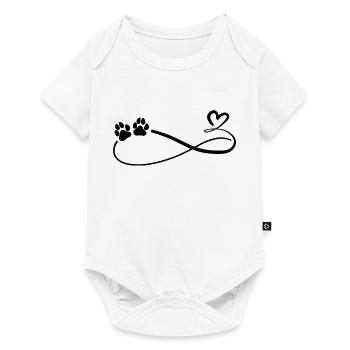 Dog Sign Heart Infinite Dogs - Baby Premium short-sleeve bodysuit - white - Front