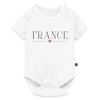 I Love France Elegance Style Design Outfits - Baby Premium short-sleeve bodysuit - white - Front