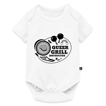 Queer Grill Instructor BBQ Idée cadeau - Body à manches courtes Premium Bébé - blanc - Devant