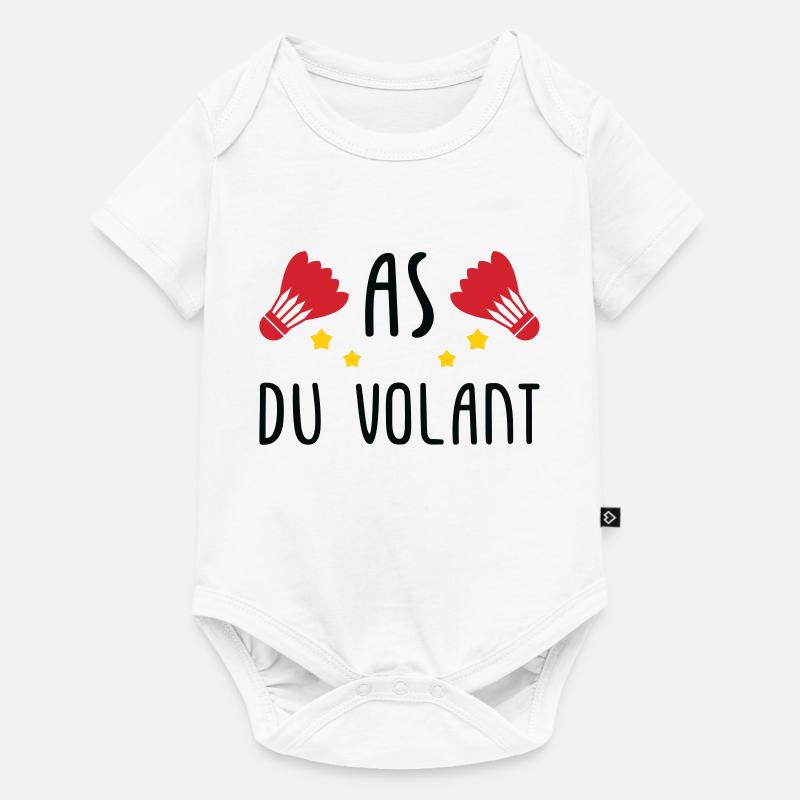 Badminton : As du volant ! - Body à manches courtes Premium Bébé - blanc