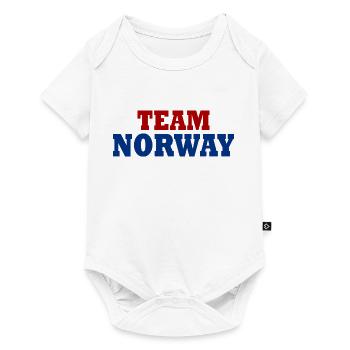 Team norway - Baby Premium short-sleeve bodysuit - white - Front