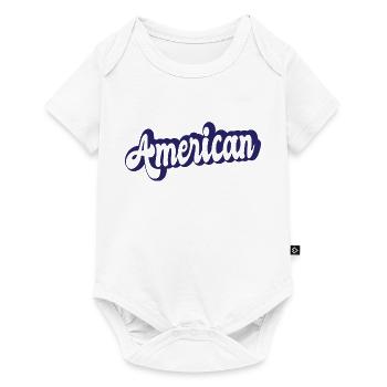 Design américain, rétro usa - Body à manches courtes Premium Bébé - blanc - Devant
