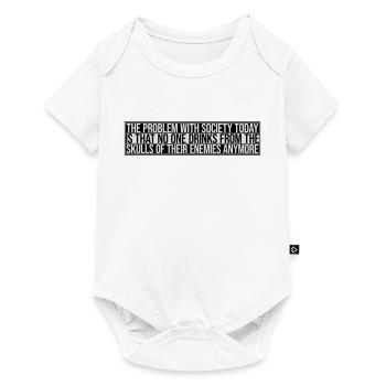 drinks from enemies skulls - Baby Premium short-sleeve bodysuit - white - Front