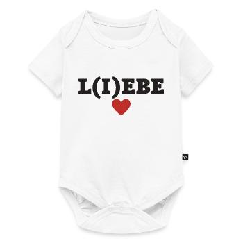 Liebe Lebe - Baby Premium Kurzarmbody - Weiß - Vorne