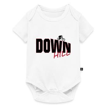 Fahrrad, Biken, Downhill - Baby Premium Kurzarmbody - Weiß - Vorne