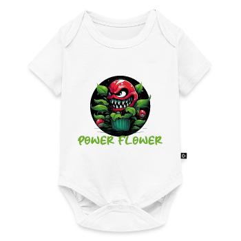 Plante à fleurs de puissance - Body à manches courtes Premium Bébé - blanc - Devant