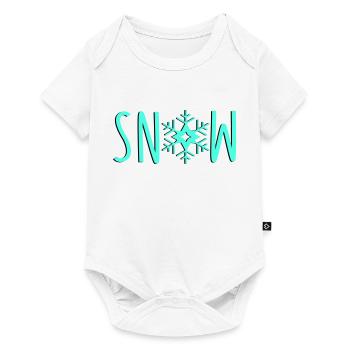 Snowflake Snow - Baby Premium short-sleeve bodysuit - white - Front