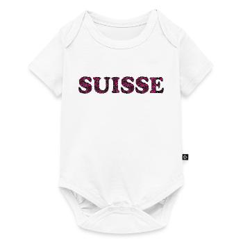 SCHWEIZ. LAND - Baby Premium Kurzarmbody - Weiß - Vorne