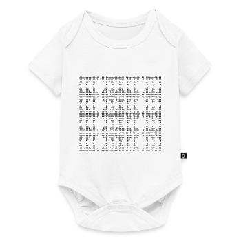 Unique D-pattern - Baby Premium short-sleeve bodysuit - white - Front