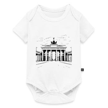 Berlin, Porte de Brandebourg, Skyline, Allemagne - Body à manches courtes Premium Bébé - blanc - Devant