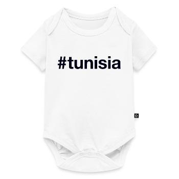 TUNISIE Hashtag Tunesien - Body à manches courtes Premium Bébé - blanc - Devant