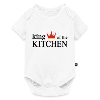 Funny cooking apron for men - Baby Premium short-sleeve bodysuit - white - Front