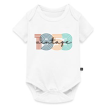 1953 vintage rétro - Body à manches courtes Premium Bébé - blanc - Devant