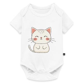 Cat Cute Cute Baby Kids Animal Cartoon - Baby Premium short-sleeve bodysuit - white - Front