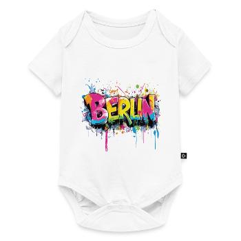Berlin Graffiti Font Street Art Urban Style - Baby Premium short-sleeve bodysuit - white - Front