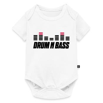 drum bass - Baby Premium Kurzarmbody - Weiß - Vorne