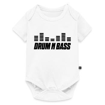drum bass - Baby Premium Kurzarmbody - Weiß - Vorne
