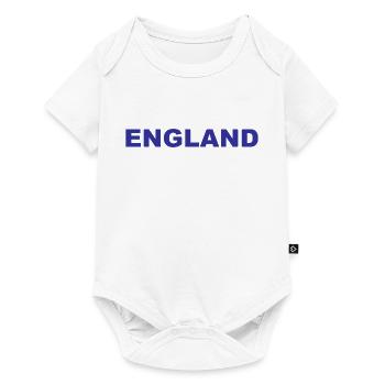 England Soccer - Football - Great Britain - Baby Premium Kurzarmbody - Weiß - Vorne