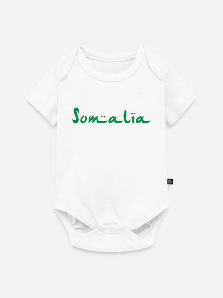 Somalia - Baby Premium Kurzarmbody - Weiß