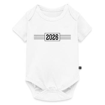 2026 year line - Baby Premium short-sleeve bodysuit - white - Front