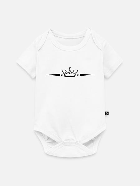 Krone Element - Baby Premium Kurzarmbody - Weiß
