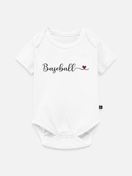 Baseball - Baby Premium Kurzarmbody - Weiß