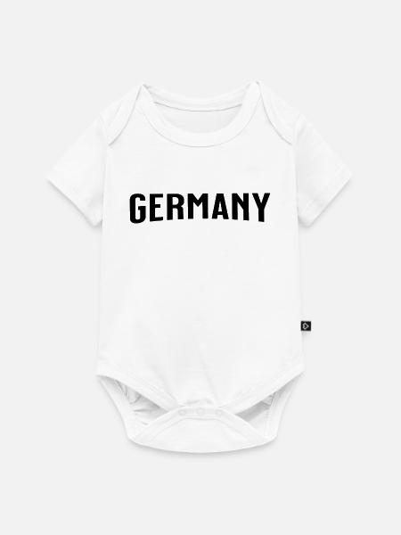 Deutschland - Germany - Baby Premium Kurzarmbody - Weiß