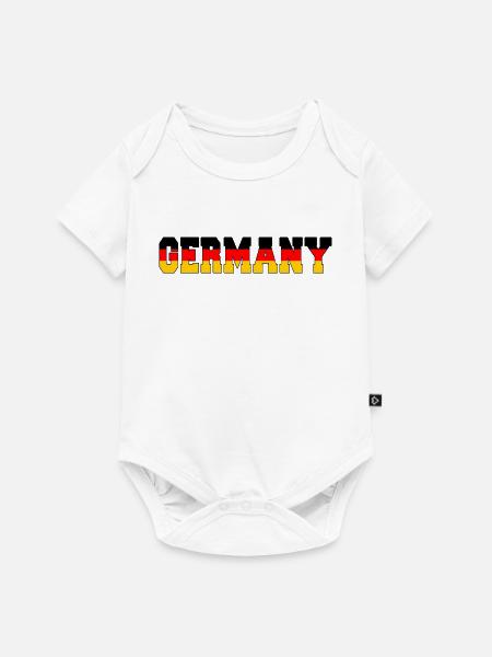 Deutschland T-Shirt Germany - Baby Premium Kurzarmbody - Weiß