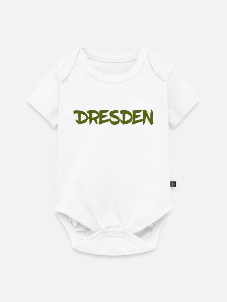 Dresden - Sachsen - Frauenkirche - Zwinger - Elbe - Baby Premium Kurzarmbody - Weiß
