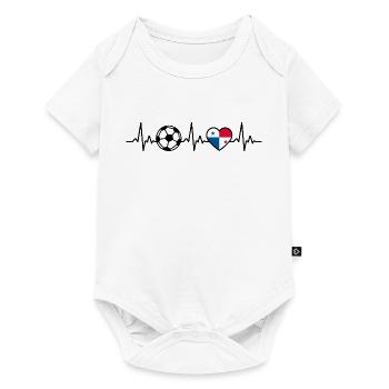 Panama Football Heartbeat Panama - Body à manches courtes Premium Bébé - blanc - Devant