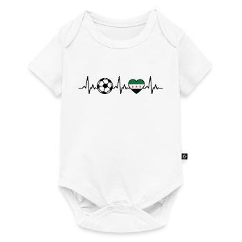 Syria Football Heartbeat Syria - Baby Premium short-sleeve bodysuit - white - Front