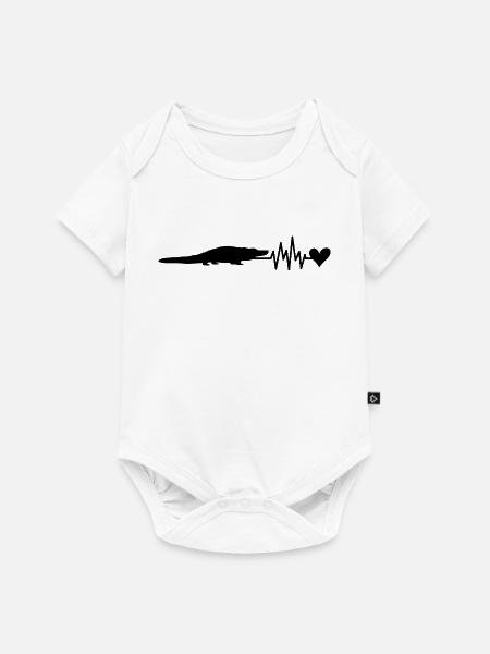 Alligator - Baby Premium Kurzarmbody - Weiß