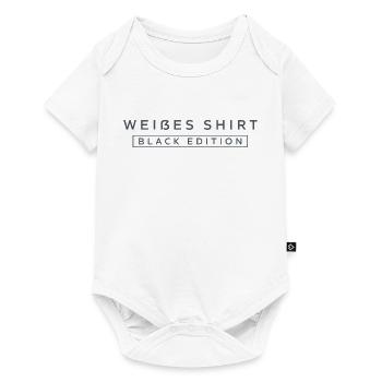 Weißes T-Shirt Black Edition - Baby Premium Kurzarmbody - Weiß - Vorne