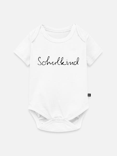 SCHULKIND 2026, EINSCHULUNG, ERSTKLÄSSLER GESCHENK - Baby Premium Kurzarmbody - Weiß
