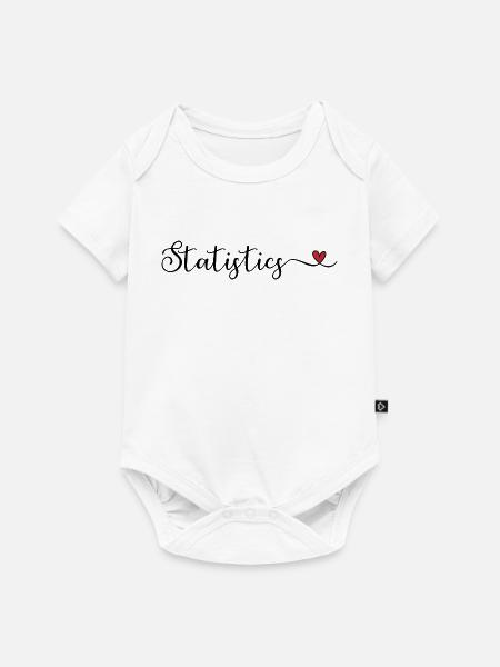Ich liebe Statistik - Baby Premium Kurzarmbody - Weiß
