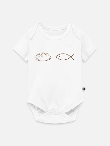 Laibe und Fisch - Baby Premium Kurzarmbody - Weiß