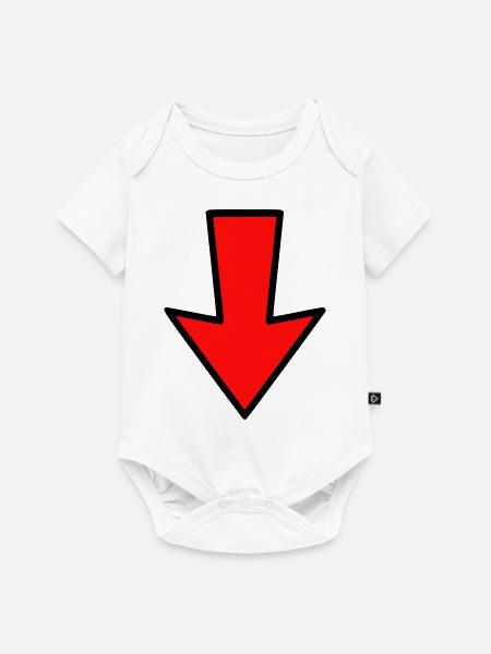 pfeil - Baby Premium Kurzarmbody - Weiß