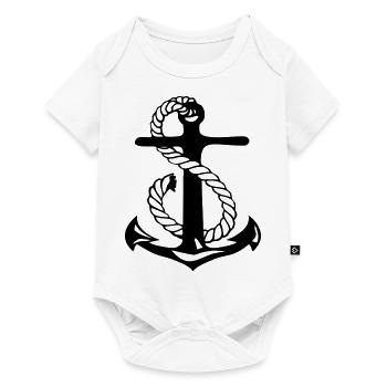 anchor skipper - Baby Premium short-sleeve bodysuit - white - Front