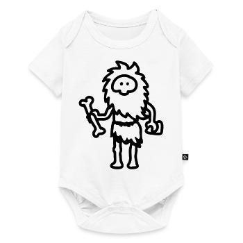 Caveman - line - Baby Premium short-sleeve bodysuit - white - Front