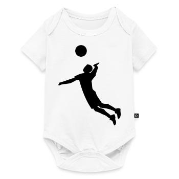 volleyball - Baby Premium Kurzarmbody - Weiß - Vorne